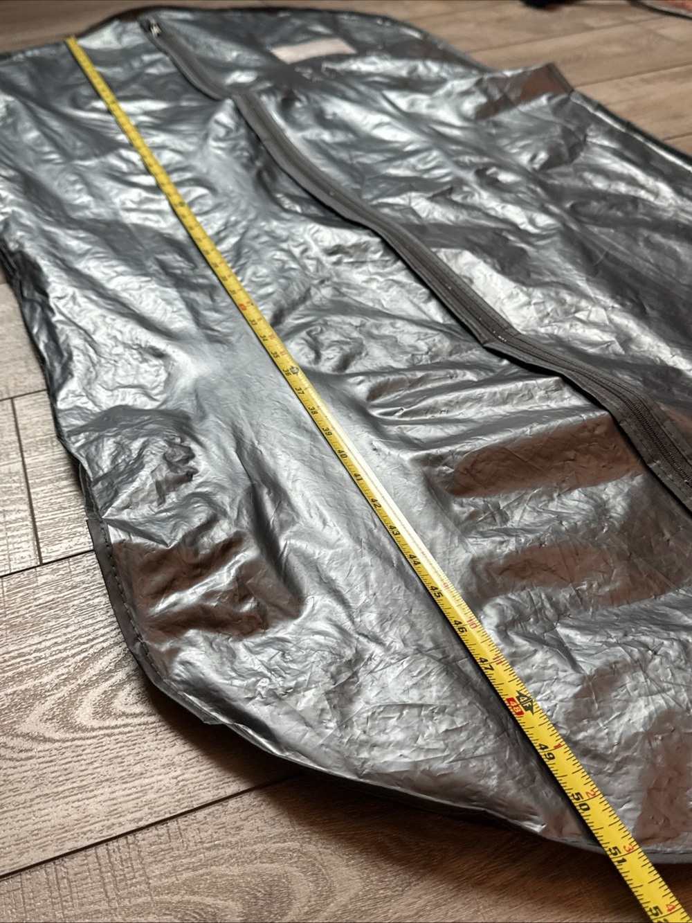 Saks Fifth Ave The Fur Salon Garment Bag Zipper 54x 23” and Plastic Bag 51x23” - Picture 13 of 16